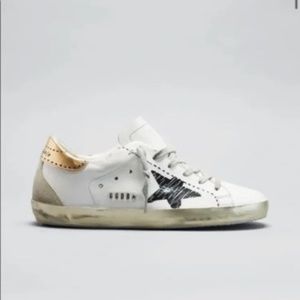 Brand New Golden Goose Superstar Mixed Leather Sketch Sneakers